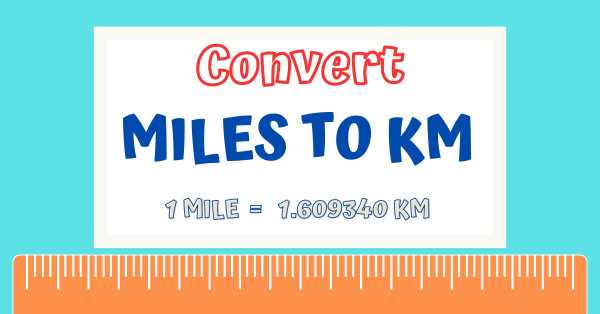 Miles to km feature image